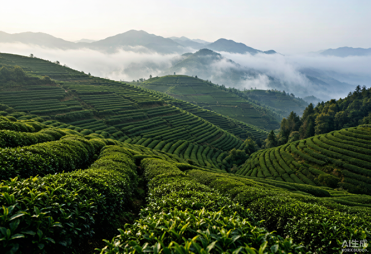 湖父镇永红茶林场茶园